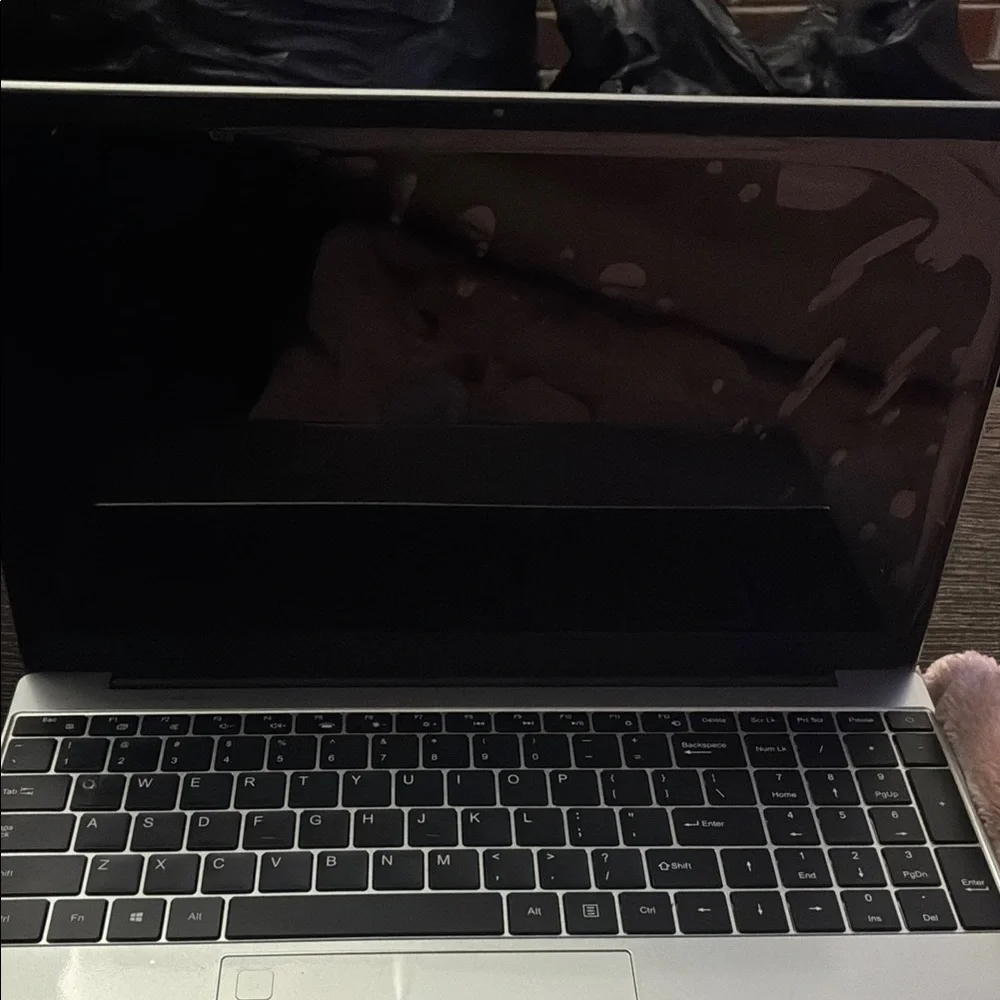Silver Laptop with Black Keyboard